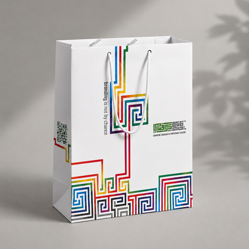 ساک مقوایی عمودی 22 * 35 * 8 (CODE:HB1070)