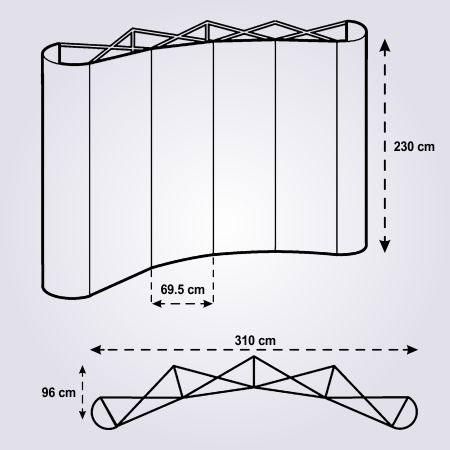 ابعاد پاپ آپ 4 در 3 منحنی